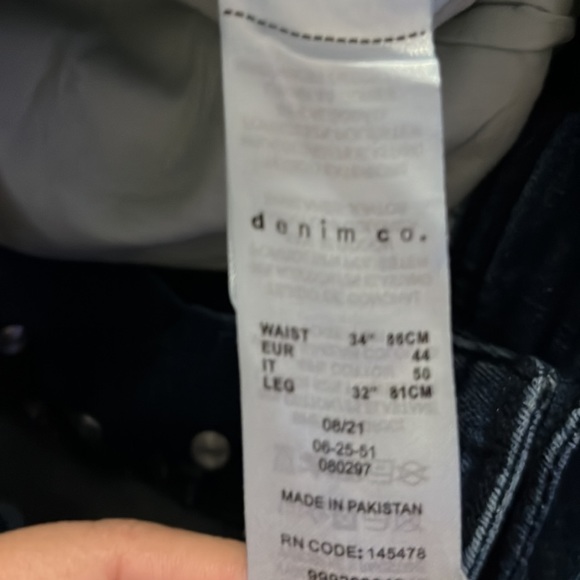 Men’s blue jeans denim and co 34 x 32 - Picture 3 of 3